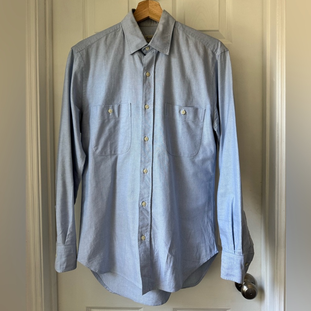 Light Blue Men's Button-Down Shirt